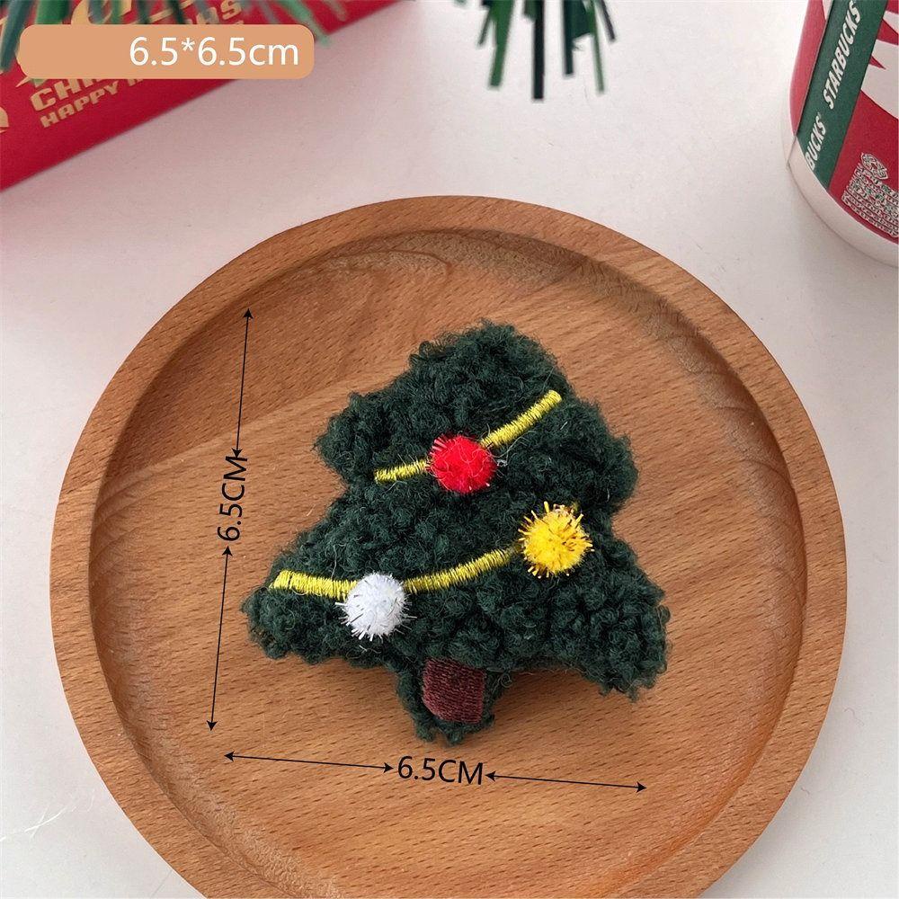 Ghim Cài Áo Hình Ông Già Noel / Cây Thông / Người Tuyết Bằng Lông Nhung Thời Trang