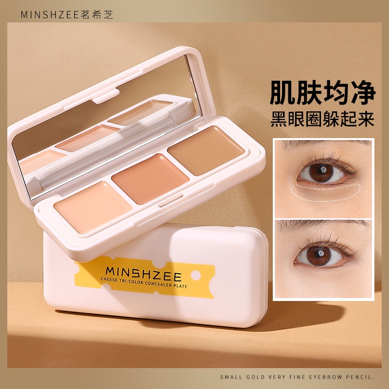 Kato-kato Kem Che Khuyết Điểm Kiềm Dầu Da Khô 3 Màu Nhãn Hiệu minshzee