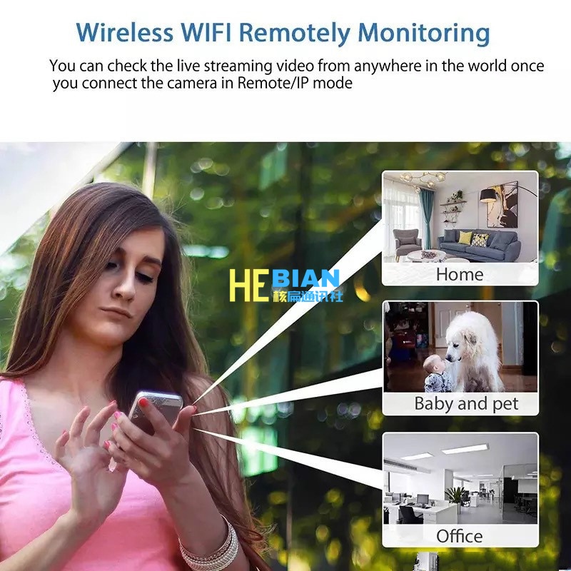 Camera Giám Sát Không Dây Kết Nối wifi ip 1080p hd 160° Màn Cửa Góc Rộng micro Cho Bé Để Bàn