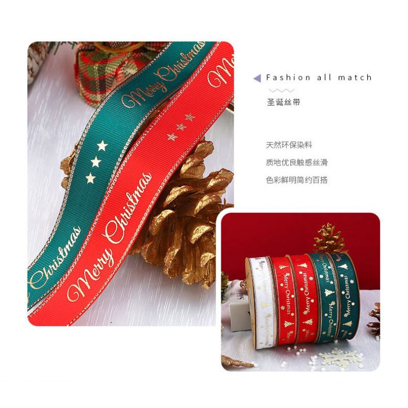 Ruy băng noel rộng 2,5cm