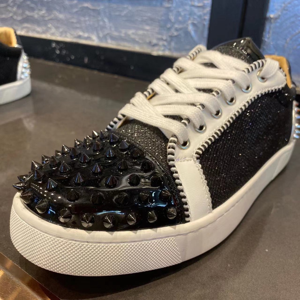 Giày Thể Thao Nam Cổ Thấp Gắn Đinh Tán Thời Trang Mùa Thu Phong Cách Mới 2023