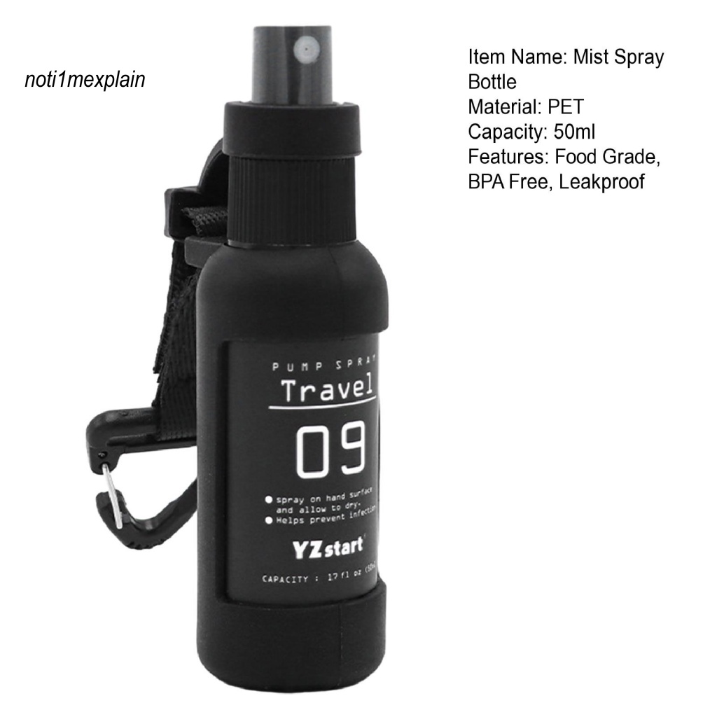 Nm_ Chai Xịt Nước Hoa Dạng Xịt Bằng Nhựa Mịn Chống Rò Rỉ Có Thể Đổ Đầy Cho Du Lịch Dã Ngoại Miền Nam