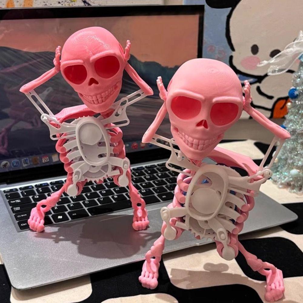 Mmluck Đồ Chơi Mô Hình Bộ Xương Nhảy Múa 3d Bằng Nhựa Vui Nhộn Sáng Tạo