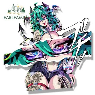  Earlfamily cow aruna peek Đề Can Hoạt Hình Dán Trang Trí Cửa Sổ Xe Hơi Cửa Sổ waifu jdm peeker girl 
