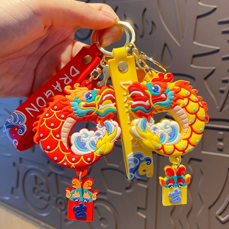 Mới Móc Khóa Hình Linh Vật Tám Mặt Sáng Tạo Dễ Thương