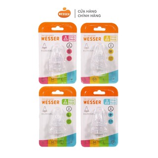 Núm ty cổ HẸP Wesser S/M/L/+ (2 cái/hộp)