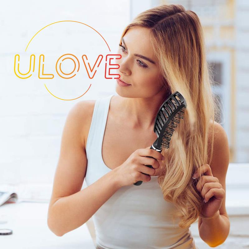 Set 2 Lược Chải Tóc Xoăn Dài Dày Và Cong Dành Cho Bạn Nữ