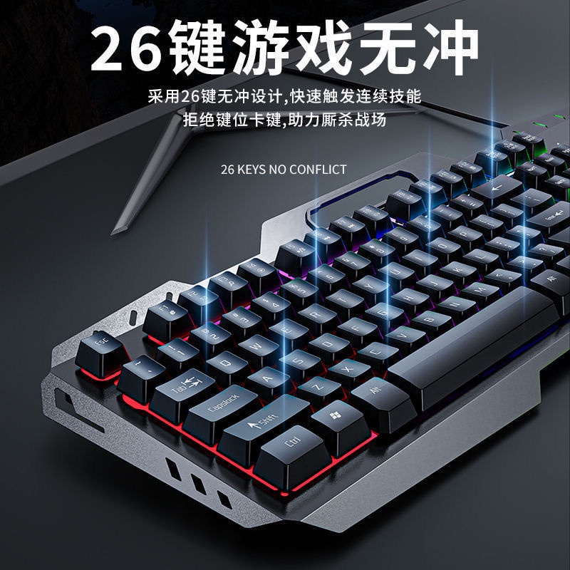 Bộ Chuột Và Bàn Phím Chơi game wrangler Dành Cho Máy Tính Văn Phòng