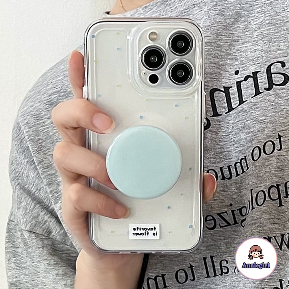 Ôp Điện Thoại tpu Dẻo Màu Xanh Bạc Hà + Giá Đỡ Chống Sốc Cho iphone 11 14 pro max 13 12 11 pro max x xr 8 7 plus 11 Ốp