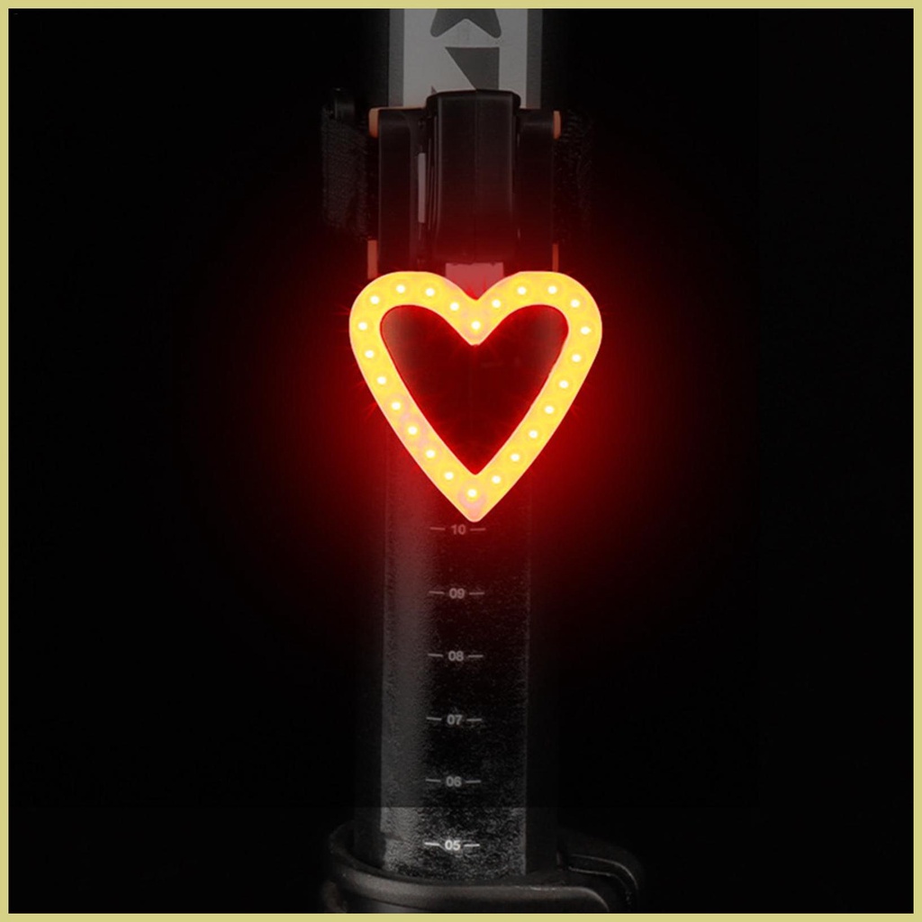 Đèn Phanh Xe Đạp 3 Chế Độ Sáng Hình Trái Tim Sử Dụng Pin aseavn aseavn