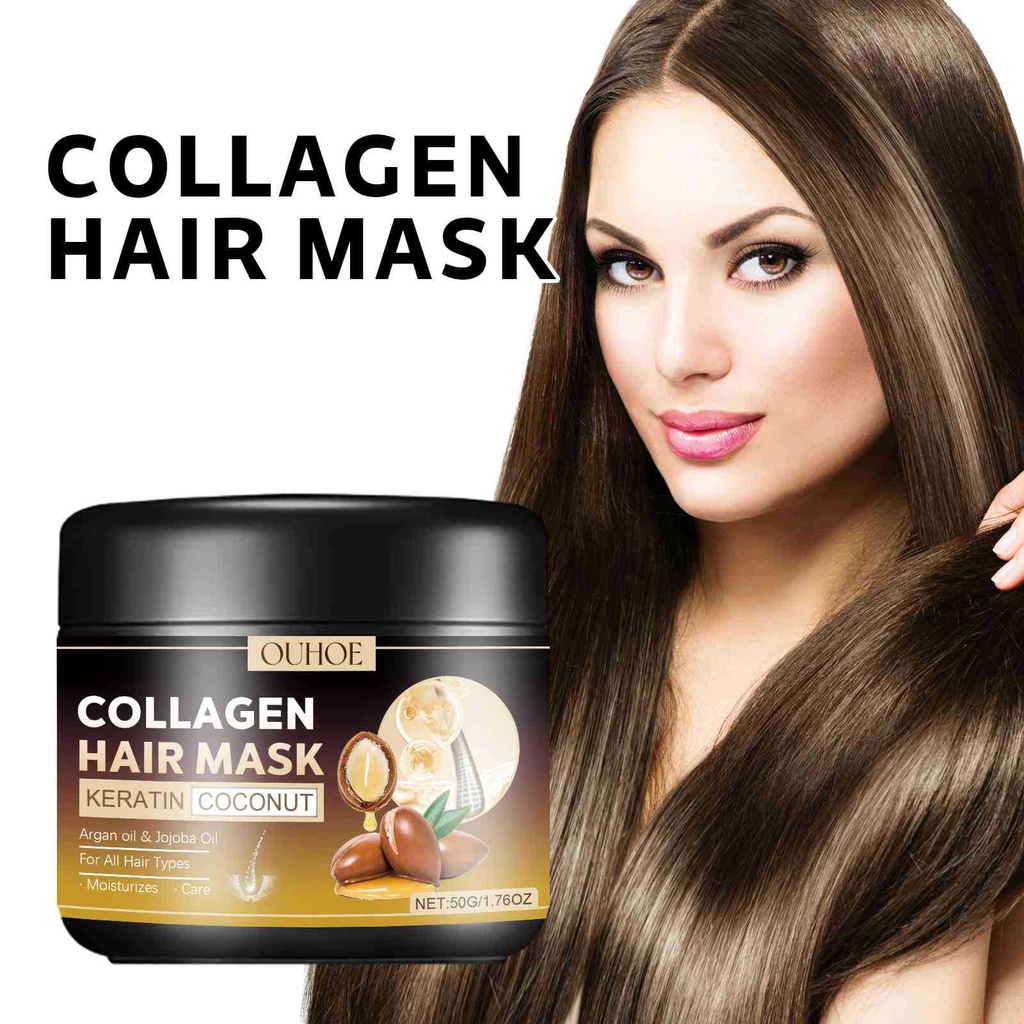 Mặt Nạ Ủ Tóc collagen 50g Tái Tạo Tóc Khô & Hư Tổn Dưỡng Ẩm Sâu