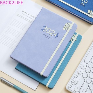 Lưng sổ ghi chú lập kế hoạch 12 tháng lập kế hoạch 2024 a5 tiếng anh