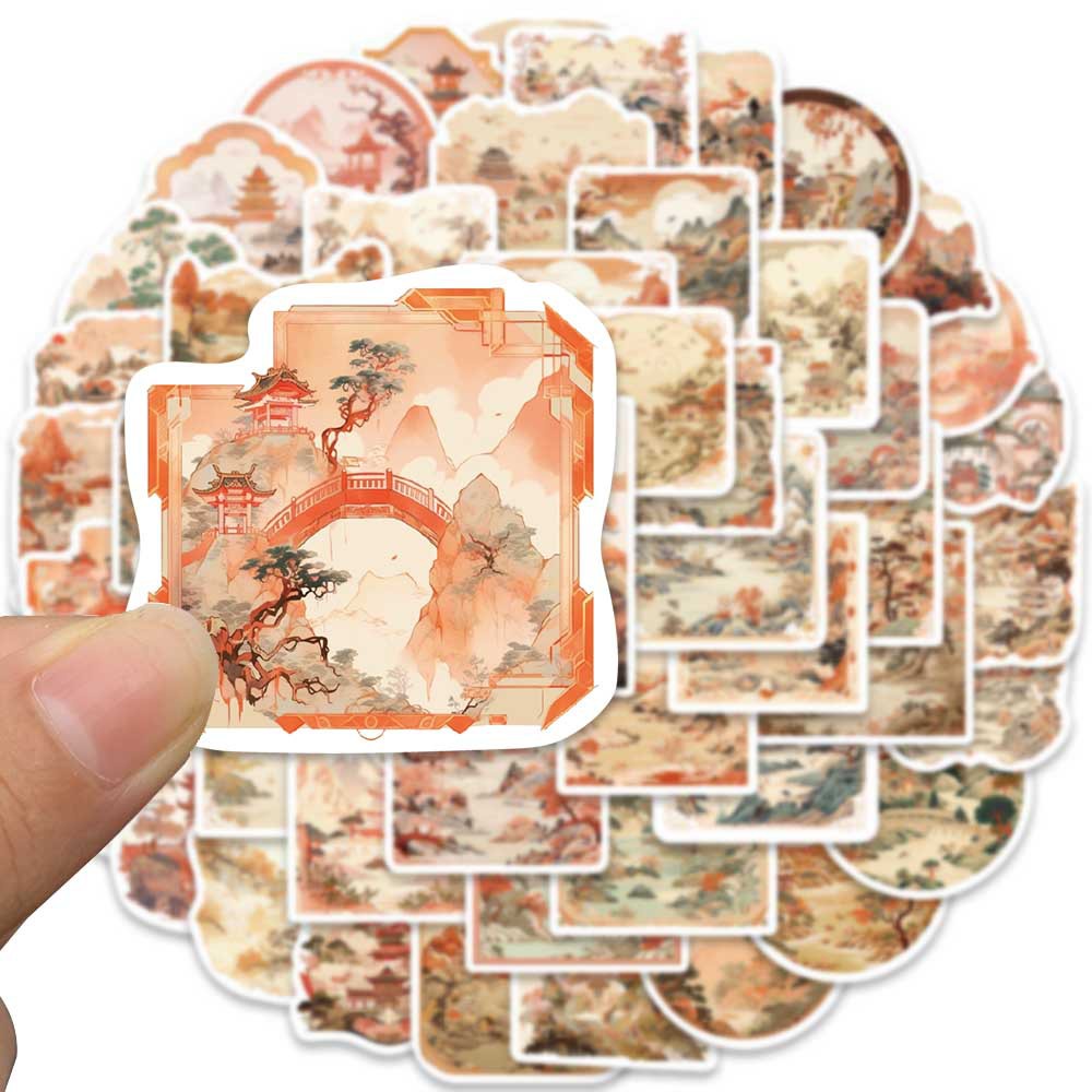 Bộ 50 Miếng Dán Chống Thấm Nước Phong Cách graffiti Cho Mũ Bảo Hiểm / Bút Chì / Xe Đạp