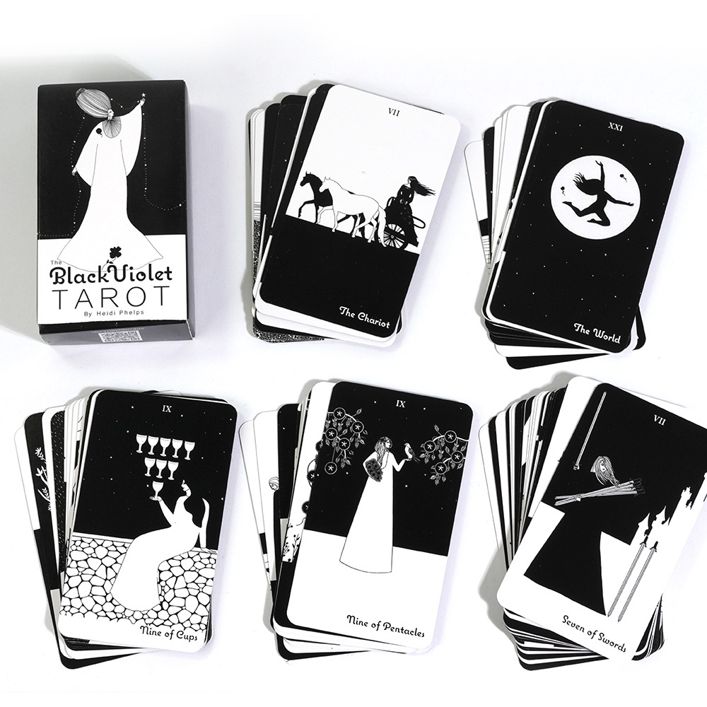 Bộ Bài tarot Màu Đen Chất Lượng Cao