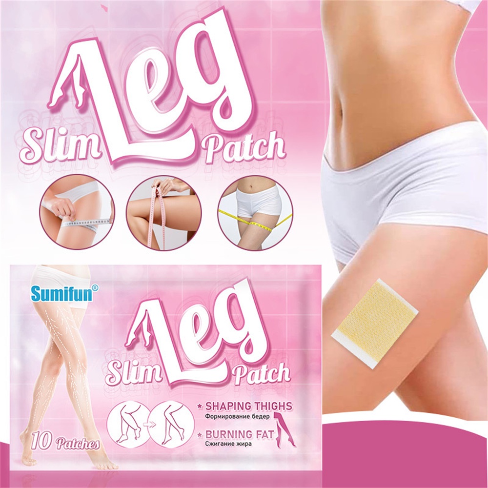 ♕ Sumifun 10 Miếng Dán/1 Gói Băng Định Hình Chân Giảm Béo Đốt Cháy Mỡ Săn Chắc Nâng Friming Chân Đùi Cơ Da Miếng Dán Nam Nữ Chăm Sóc Cơ Thể UPBEST