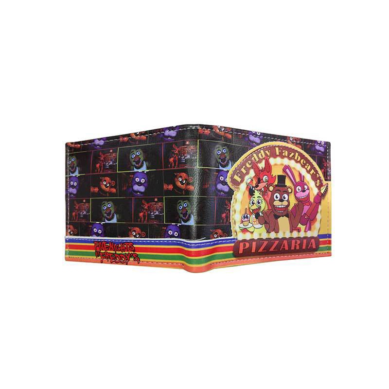 Fnaf Ví Da Ngắn Đựng Thẻ Sức Chứa Lớn In Họa Tiết anime Giáng Sinh Thời Trang Cho Nam