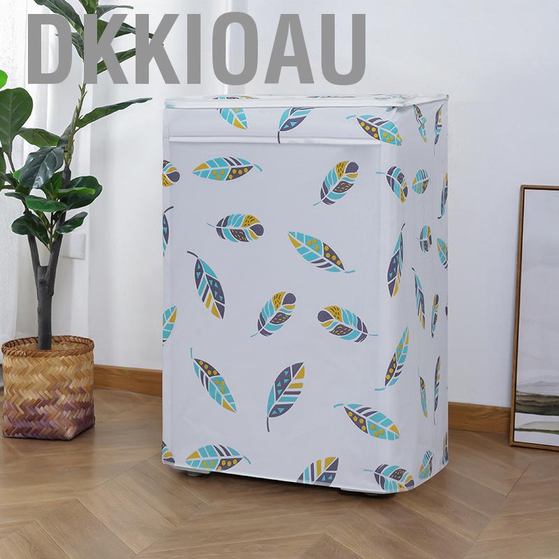 Dkkioau Dust Cover Cartoon Pattern Waterproof UV Resistance Anti Dirty Thickened for 10kg Washing Machine
