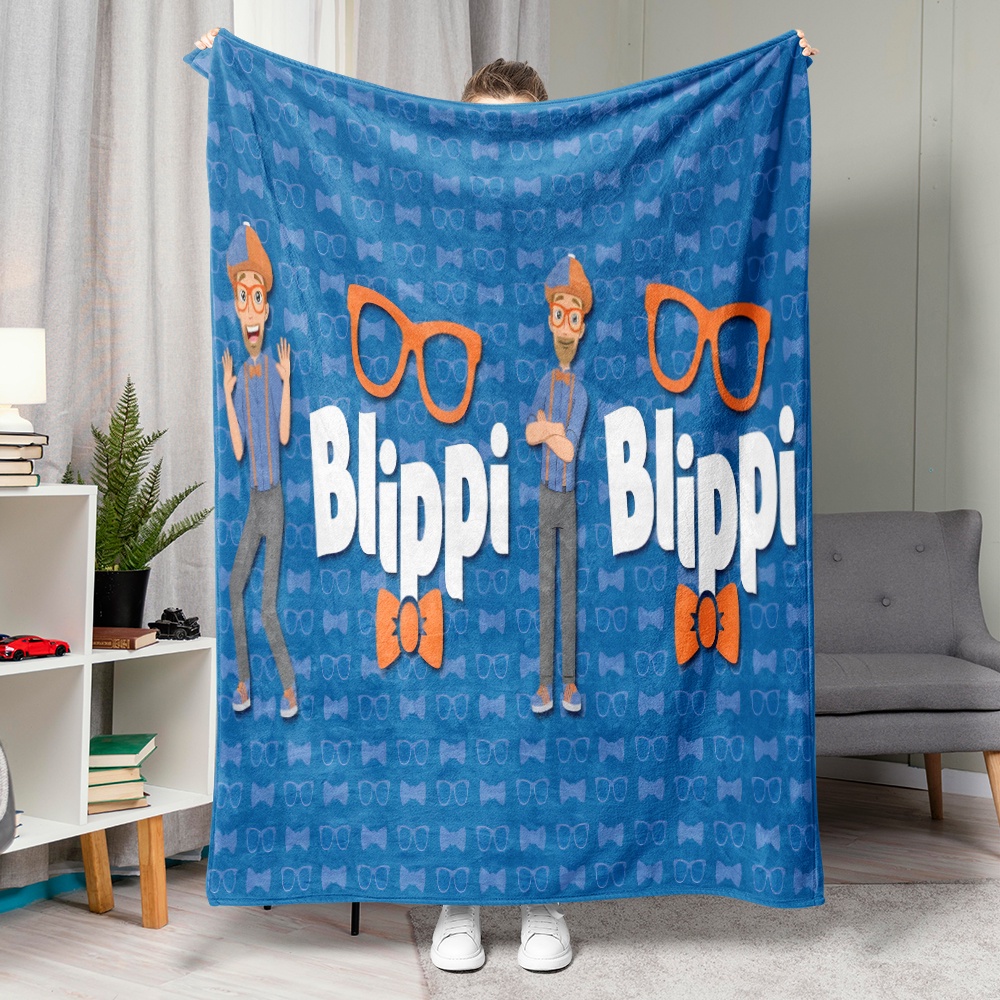 Hoạt Hình Chăn flannel In Hình Hoạt Họa blippi wonders Thoáng Khí Làm Quà Tặng Tốt Nhất Cho Người Lớn
