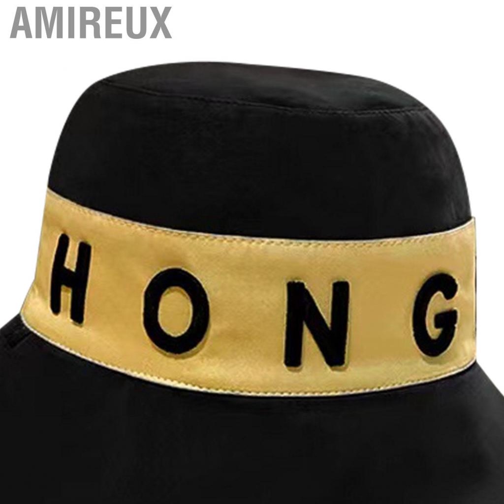 Amireux Sun Hat  Cotton Reversible Bucket Adorable Design UV Protection for Beach Girl