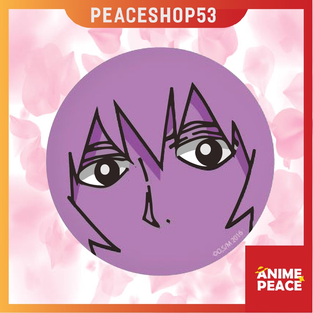 Huy hiệu Mob Psycho Shigeo Kageyama Reigen Lấp Lánh Huy Hiệu Anime Mob Psycho Phụ Kiện Anime Manga Ver 1 HH52