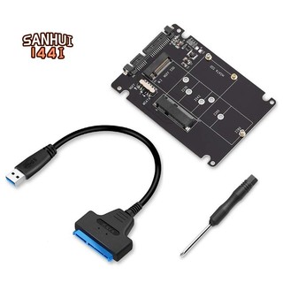 Adapter Chuyển Đổi m.2 ngff or msata Sang sata 3.0 adapter usb 3.0 Sang 2.5 sata 2 Trong 1 Cho pc laptop