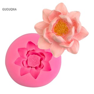 Guouqna 1 Khuôn silicone Làm Bánh Kẹo Hình Hoa Sen diy