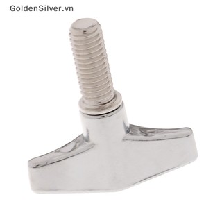 1 bộ ốc vít kim loại màu vàng bạc 6mm tháo gỡ nhanh cho trống cymbal