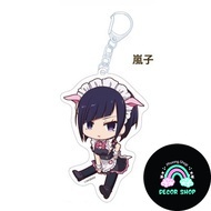 Móc khóa Akiba Maid War Petanko Acrylic Nagomi Shiipon Manager Zoya Phụ kiện trang trí túi xách Balo