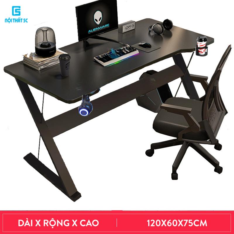 NEW Bàn làm việc chữ U K Z kích thước 1m, 1.2m láp ráp chân sắt  2x4cm sơn tĩnh điện mặt gỗ mdf giá xưởng