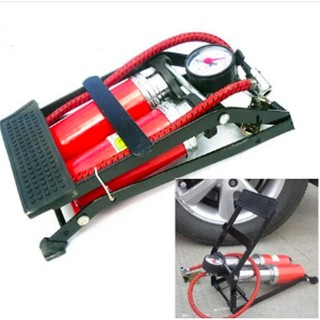 [Freeship]Bơm đạp chân 2 bình (2 pitton) đa năng cao cấp(bảo hành 6 tháng)