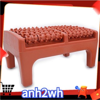 Con lăn châm cứu mát xa chân bằng nhựa và gỗ tiện dụng