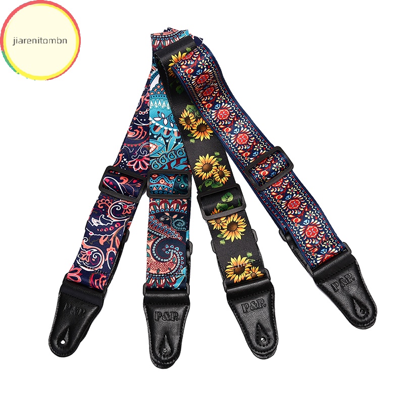 Dây Đeo Đàn Guitar Điện Họa Tiết Hoa Hướng Dương Xinh Xắn