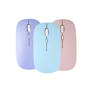 Chuột Máy Tính Không Dây Bluetooth 2.4g Macaron