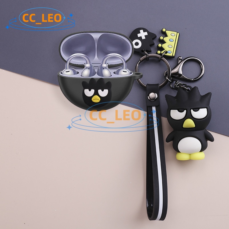 For Huawei FreeClip Case Cute Snoopy Keychain Huawei FreeClip Silicone Soft Case Cartoon Crayon Shin
