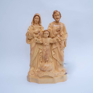 Tượng gia đình thánh gia giả gỗ 3d composite 40cm quà tặng công giáo ns361-2