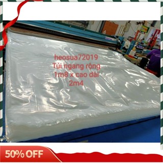 Túi bọc nệm/đóng hàng PE khổ lớn ngang 1m8 x 2m4 (nhiều size hàng dày) túi nilong to bọc pe