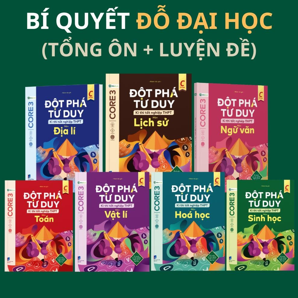 Sách - Đột Phá Tư Duy Kì Tốt Nghiệp THPT Cho 2K7 - Tổng Ôn Cấp Tốc Siêu Trọng Tâm & Luyện Đề Chuẩn F