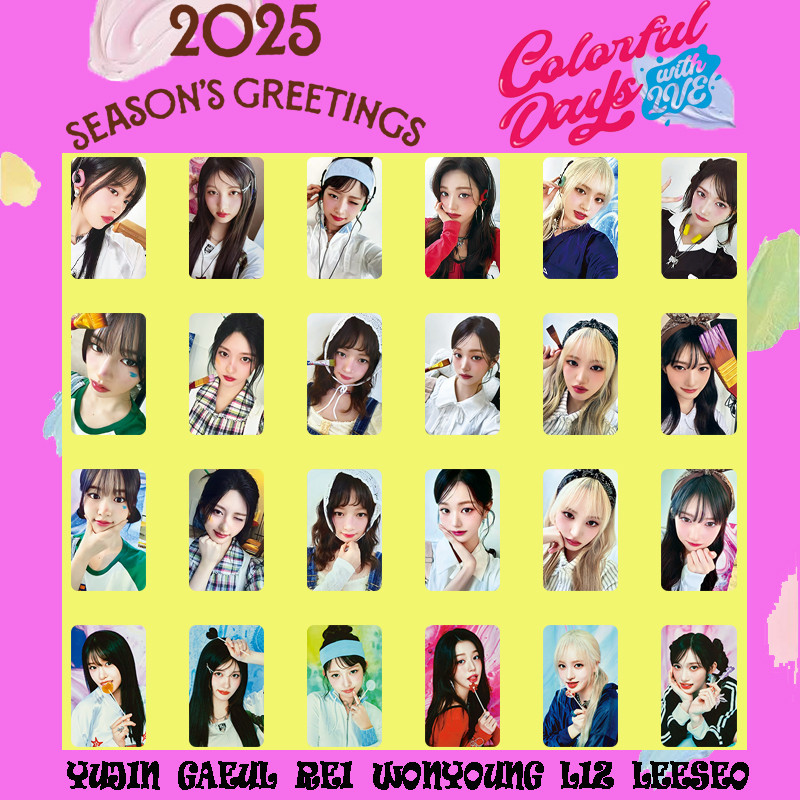 4-6 chiếc IVE Lomo Cards 2025 Lời chào mùa giải The Prom Queens FANCLUB World Tour trong rạp chiếu p