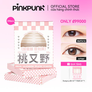 Kích Mí PinkPunk Dán Mí Tàng Hình Tự Nhiên Lâu Trôi Không Thấm Nước Chống Mồ Hôi