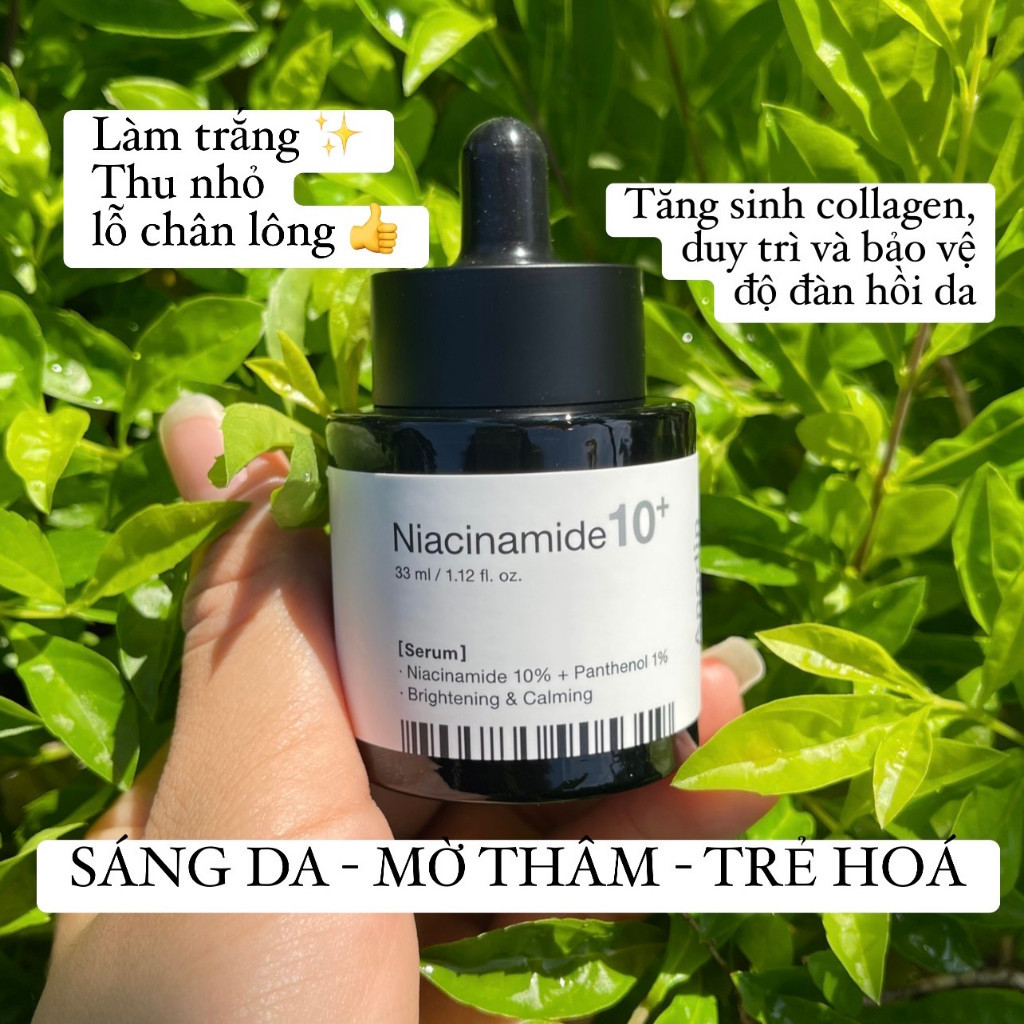 Tinh Chất Serum Dưỡng Trắng Da, Mờ Thâm Nám Anodin Niacinamide 10 Plus Hàn Quốc 33ml