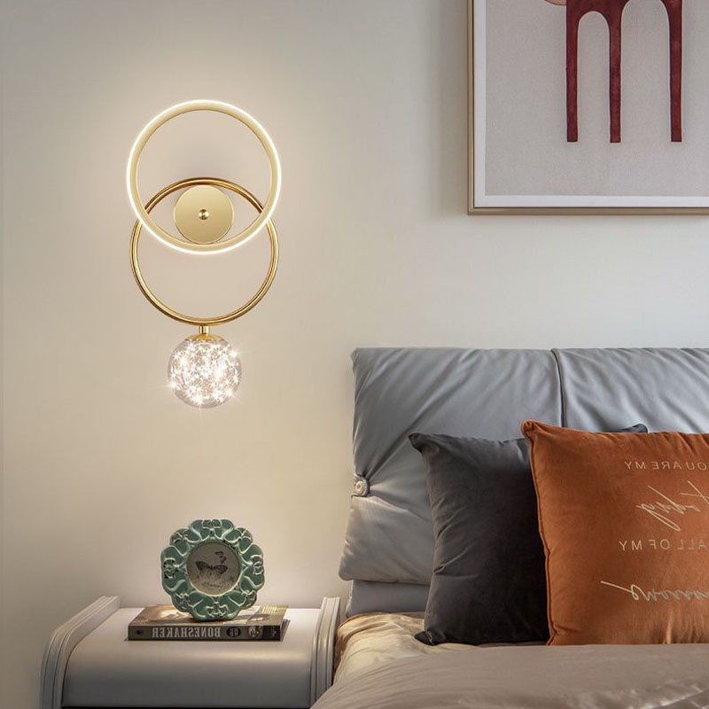 IKEE Đèn led Gắn Tường Trang Trí Phòng Khách / Phòng Ngủ Phong Cách Bắc Âu