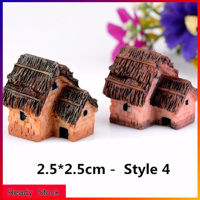 Lk Mô Hình Ngôi Nhà Nhỏ Phong Cách zakka Sáng Tạo Bằng Nhựa resin Thủ Công Trang Trí Tiểu Cảnh