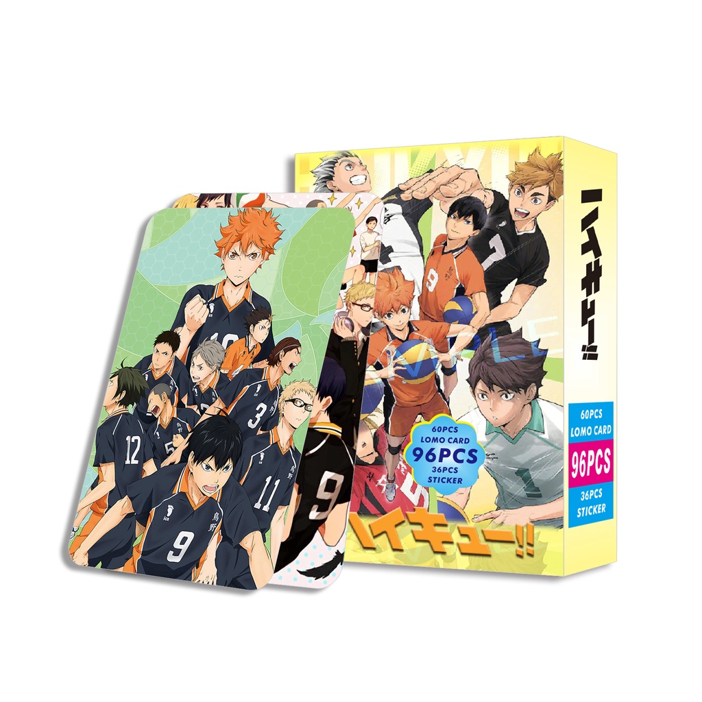 Haikyuu!! Lomo Card Double Sided Photocard Sticker 96pcs/box