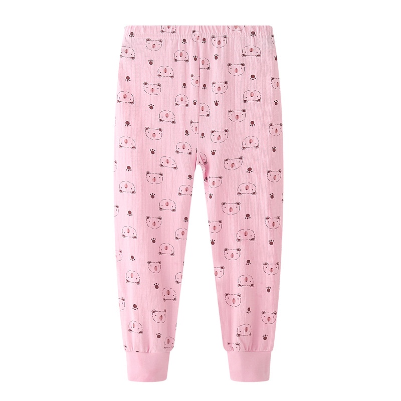 Quần Ngủ Dài Họa Tiết Hoạt Hình Thời Trang Thu Đông Cho Bé 90-160cm