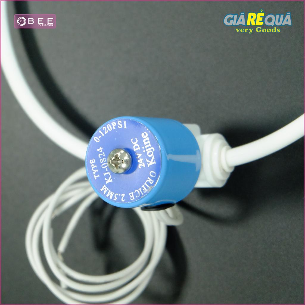 Van điện từ đấu nhanh 24v, vỏ thép, dùng cho máy lọc nước RO gia đình