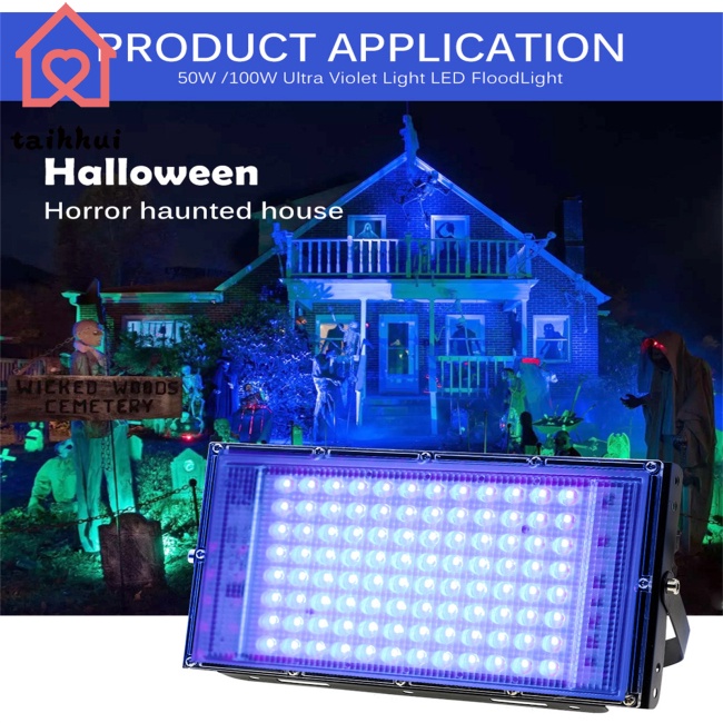 Đèn led uv Ánh Sáng Đen ip65 Chống Thấm Nước 395-400nm uv Trang Trí halloween