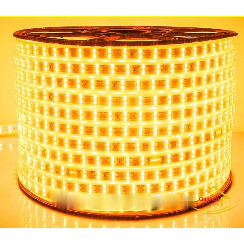 Dây đèn led đôi 2 hàng bóng 2835, bọc nhựa chống nước