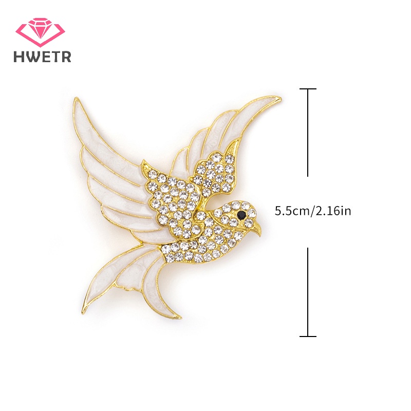 Trâm Cài Áo Hình Chim Thiên Nga Đính Ngọc Trai Thời Trang Cho Nữ Mới