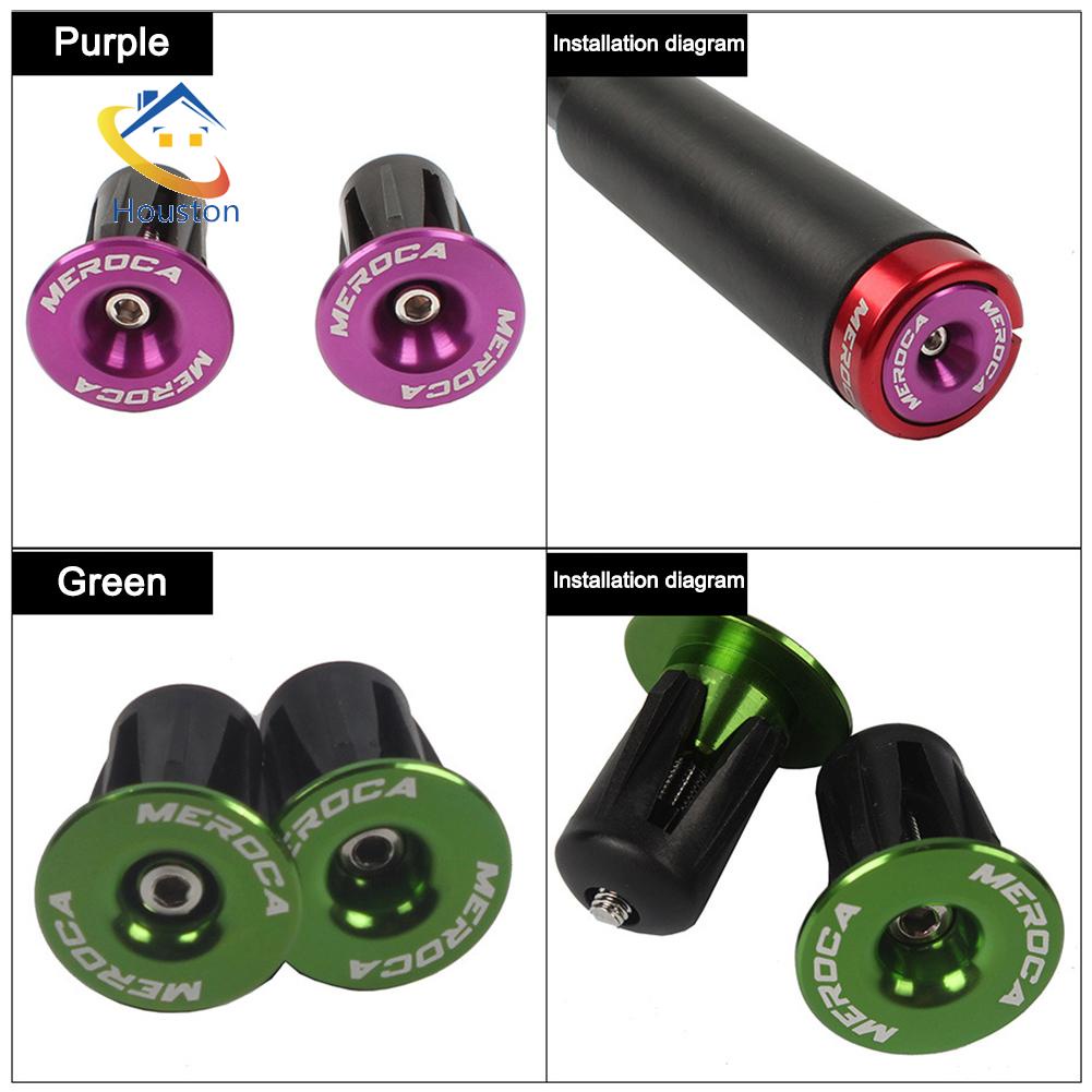 Meroca Bộ 2 Nút Gắn Tay Lái Xe Đạp Leo Núi mtb Chất Lượng Cao