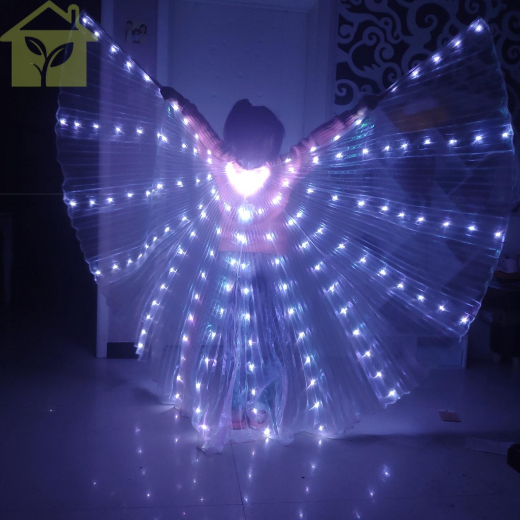 Cánh Bướm Gắn Đèn led Phát Sáng Nhiều Màu Sắc Trang Phục Múa Bụng shopabc6538